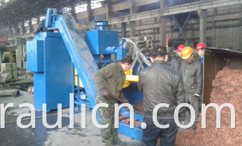 Y83W-630 Steel Scissel Chip Horizontal Briquette Machine for Recycling